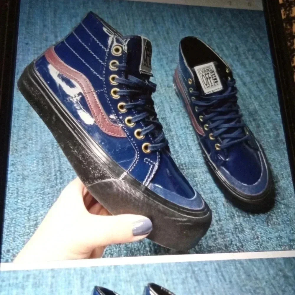 Vans Sk8 HI 138 Decon Alex knost Patent leather in Dress blue size 8 women
